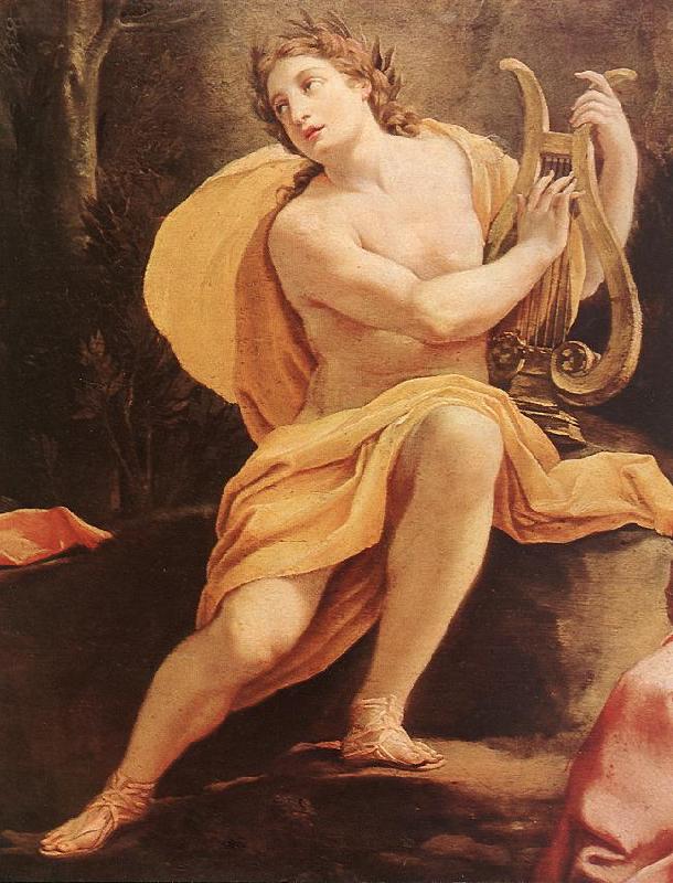 VOUET, Simon Parnassus or Apollo and the Muses (detail) Sweden oil painting art